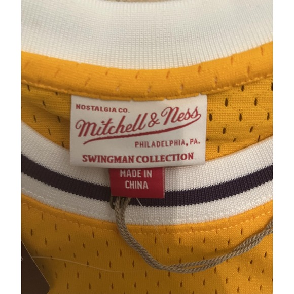Los Angeles Lakers Jersey Mens XL Mitchell Ness NBA Basketball Magic Johnson NEW - Picture 2 of 9